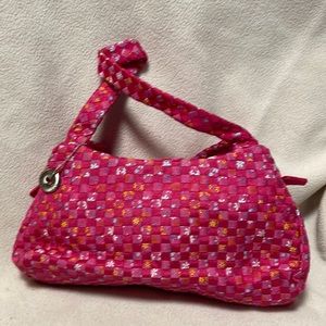 The Sak pink floral woven purse